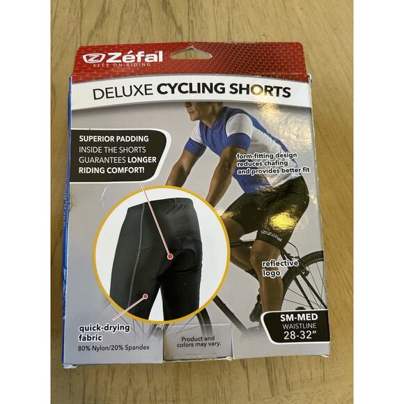 NEW Black Padded Cycling Shorts S/M 28-32 Quick Dry Nylon Spandex Padded Chamois - Picture 4 of 6